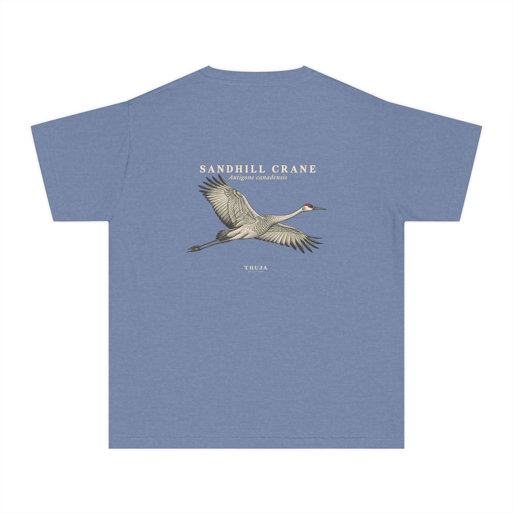 Kids Sandhill Crane Field Plate T-Shirt - Thuja Outfitters
