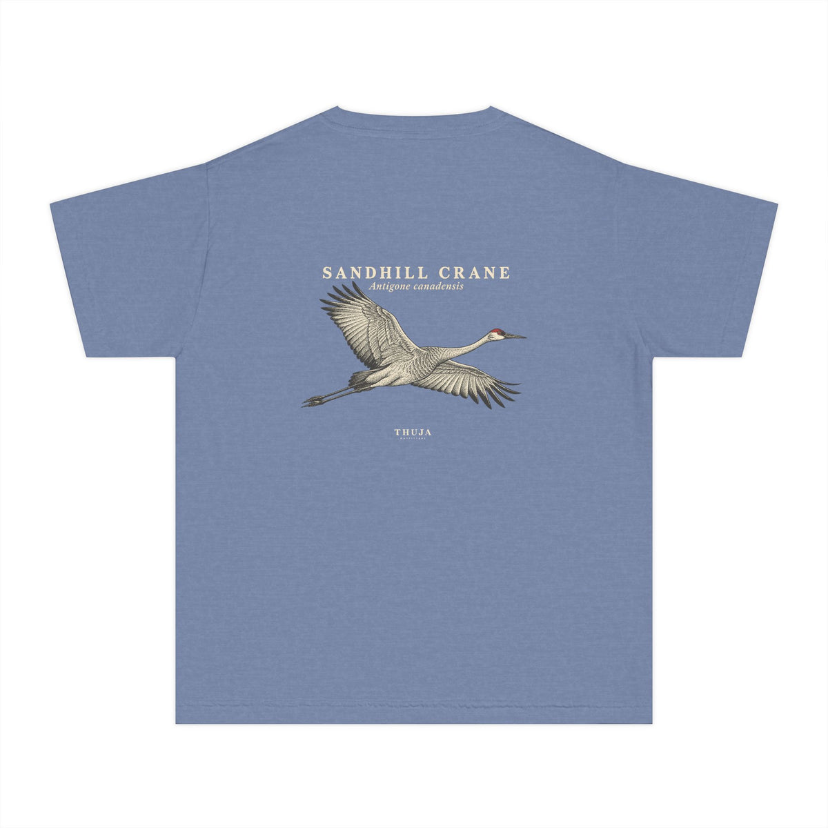 Kids Sandhill Crane Field Plate T-Shirt - Thuja Outfitters