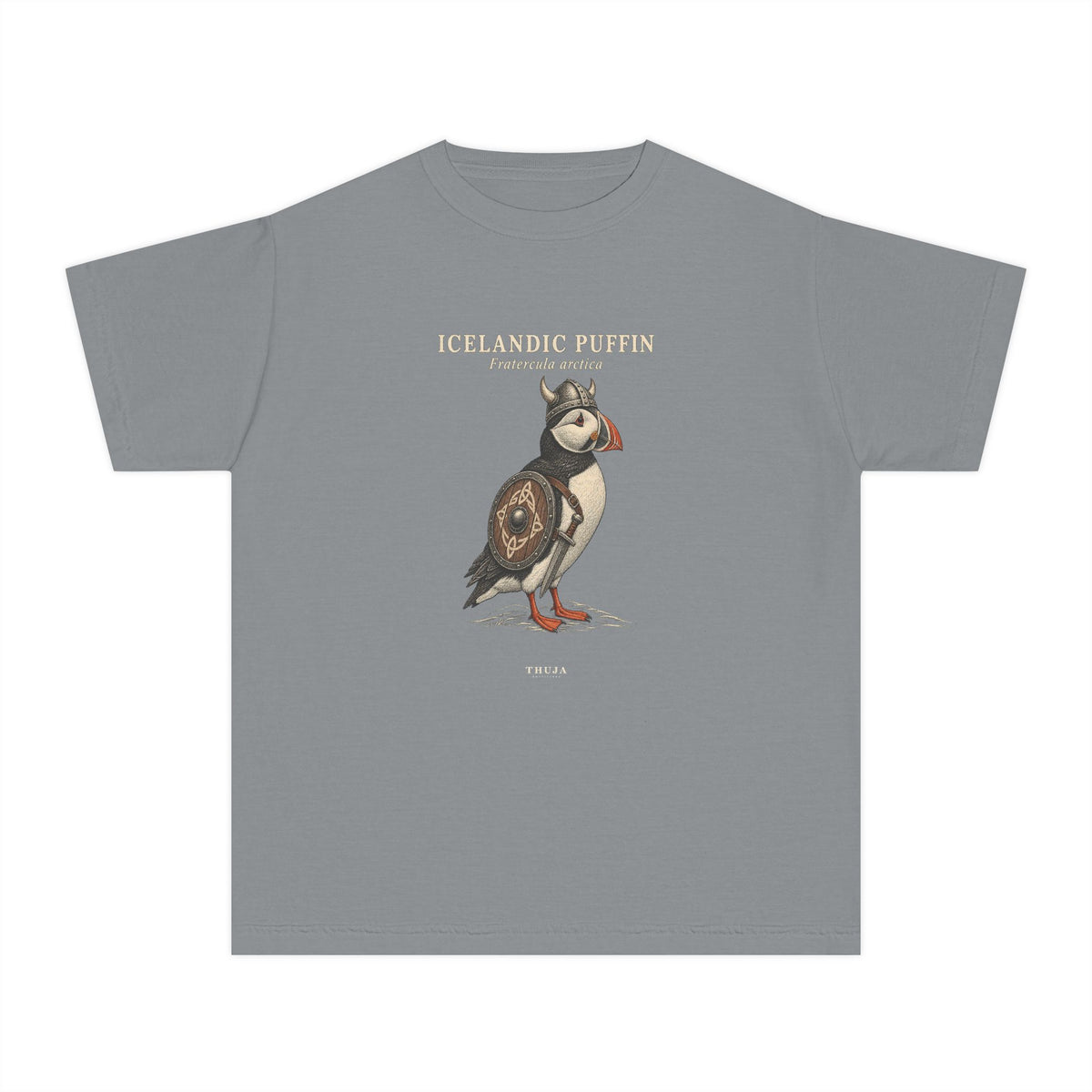Kids Icelandic Puffin Field Plate T-Shirt - Thuja Outfitters
