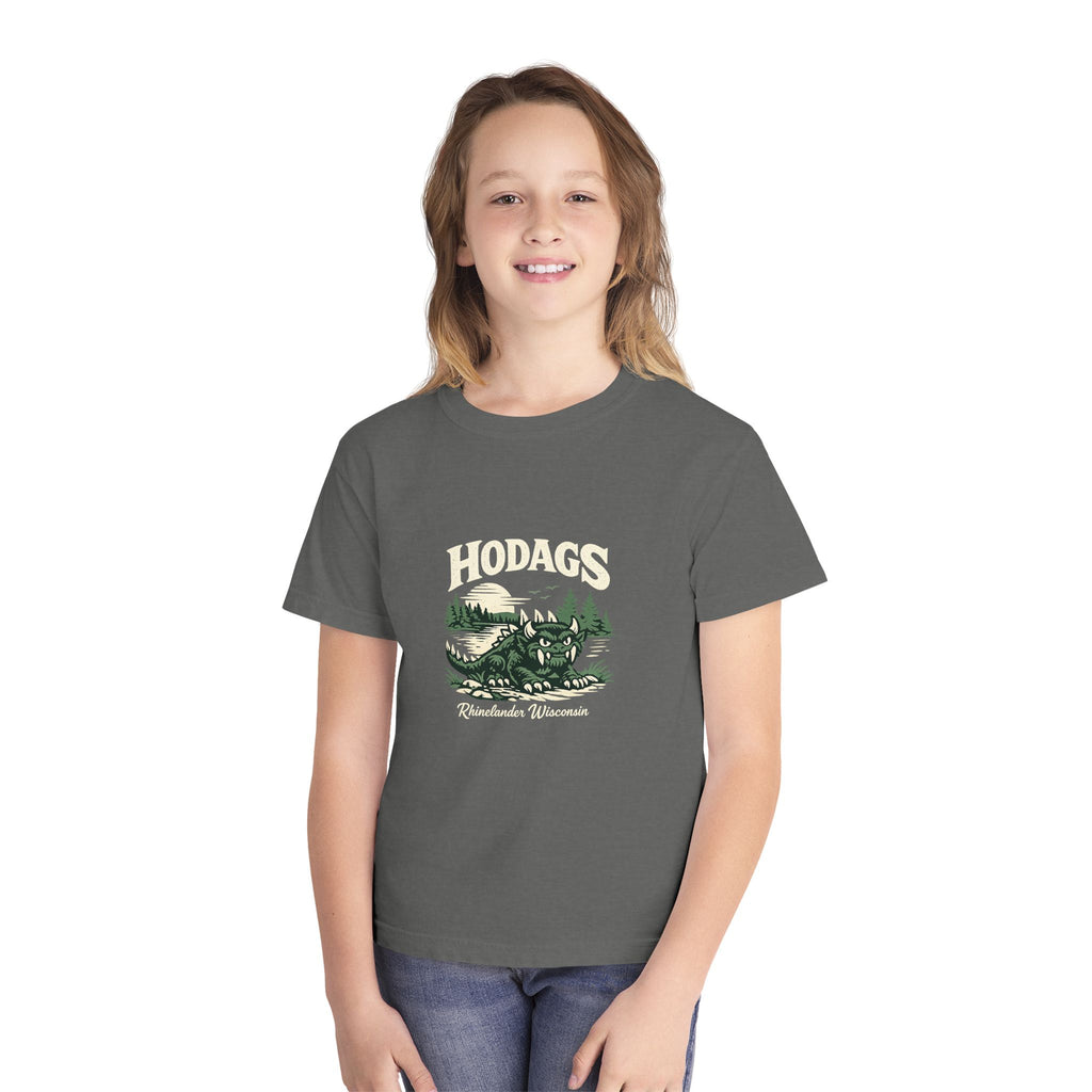 Hodag Rhinelander Wisconsin Youth T-Shirt — Retro Northwoods Kids Tee