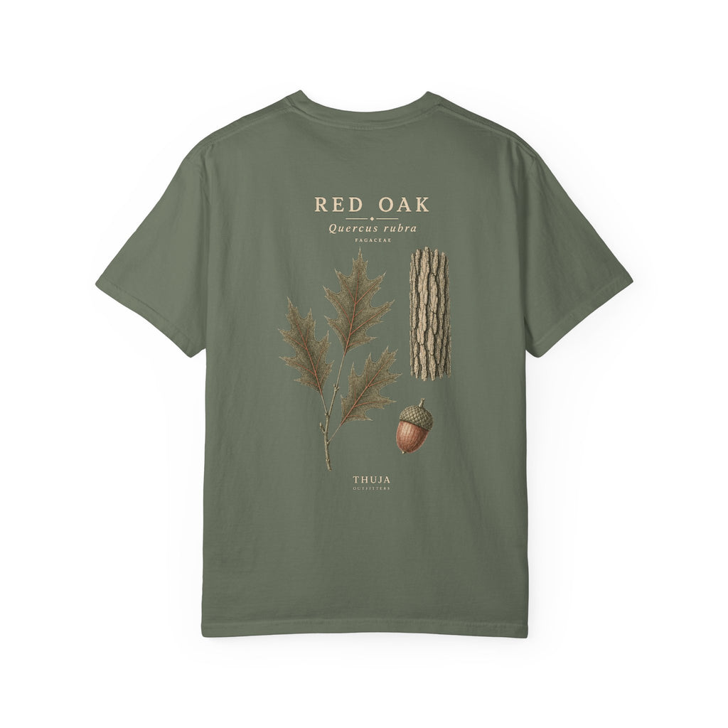 Red Oak Botanical T-Shirt - Thuja Outfitters Field Plate
