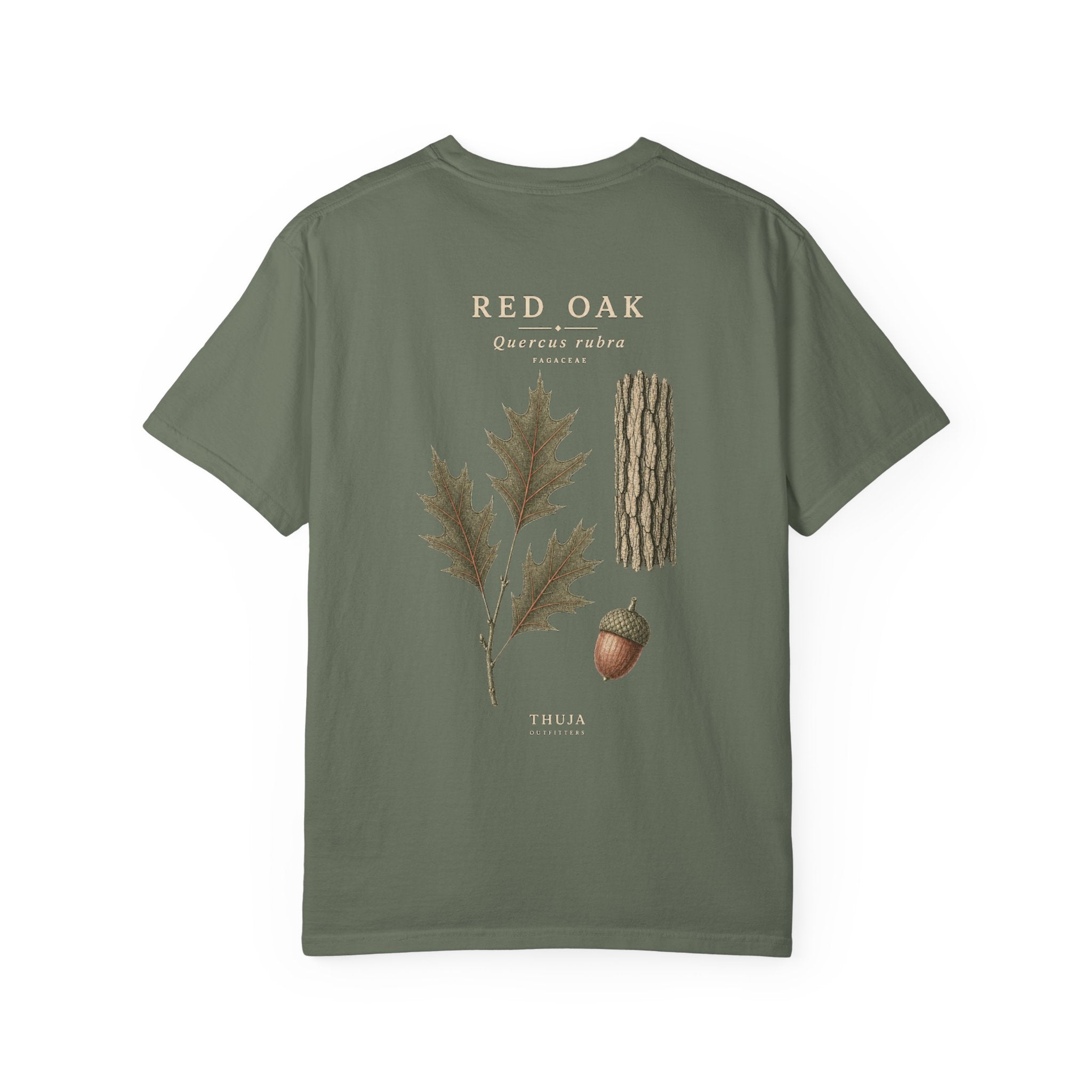 Red Oak Botanical T-Shirt - Thuja Outfitters Field Plate