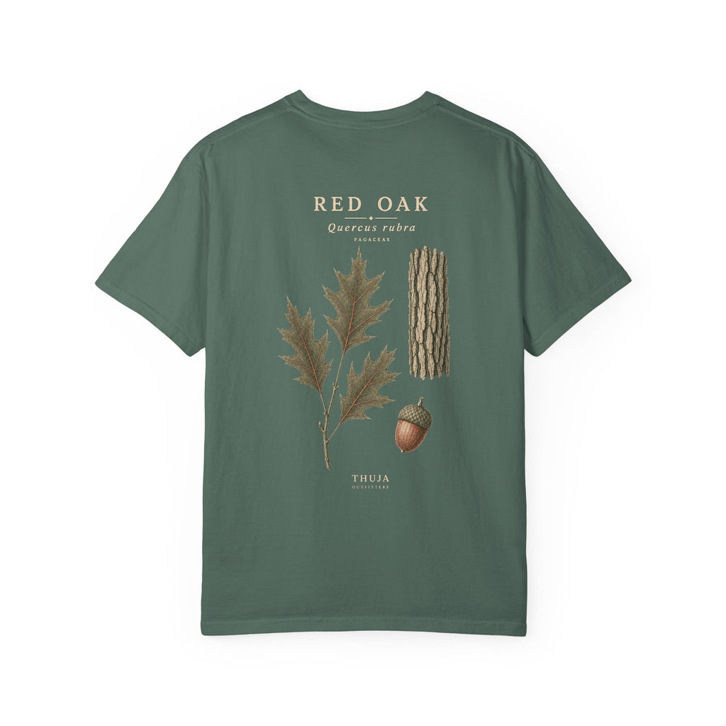 Red Oak Botanical T-Shirt - Thuja Outfitters Field Plate