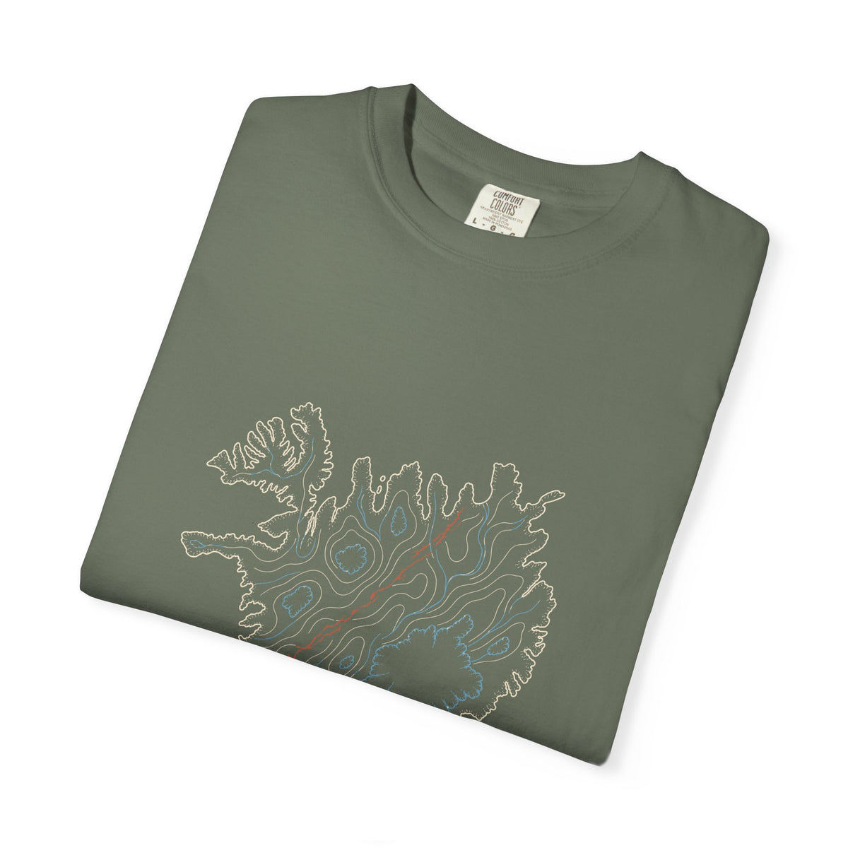 Iceland Rifted Relief T-Shirt - Thuja Outfitters