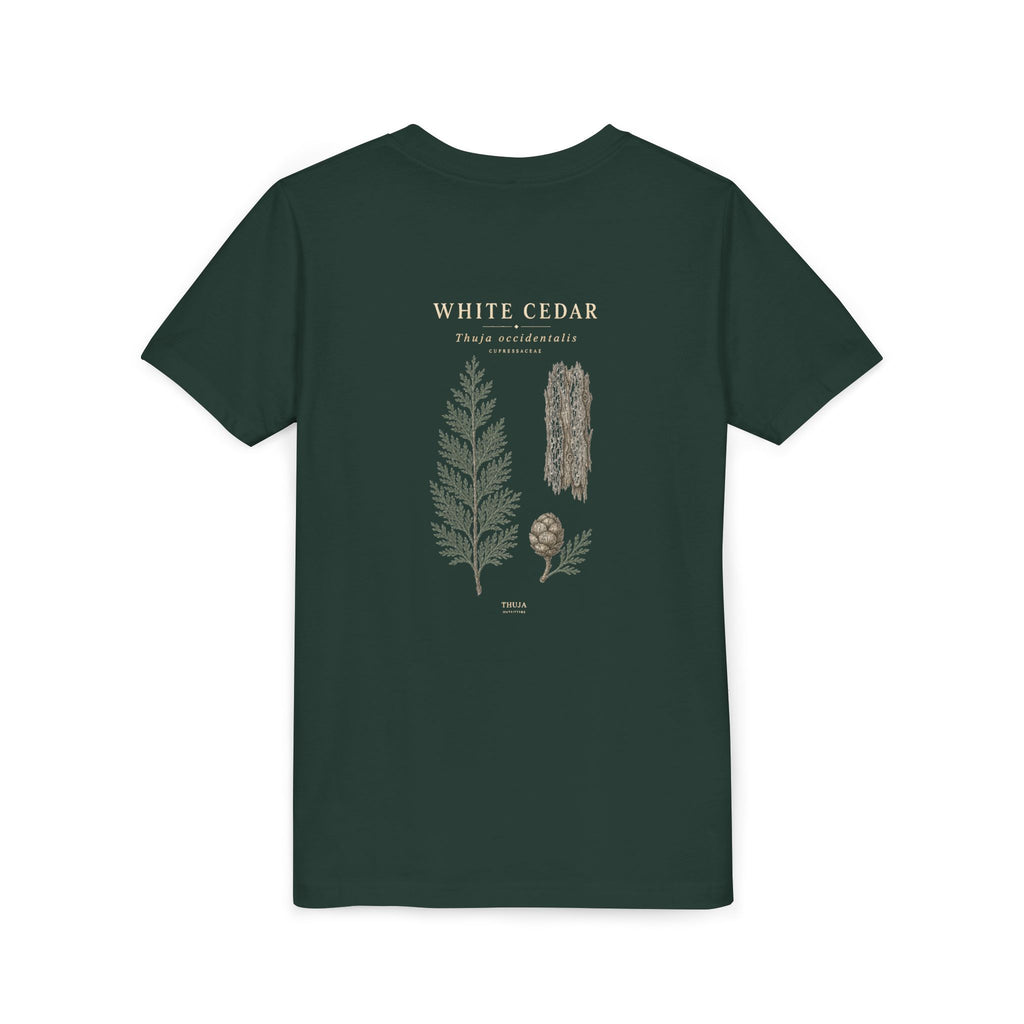 Kids White Cedar Botanical T-Shirt - Thuja Outfitters Field Plate
