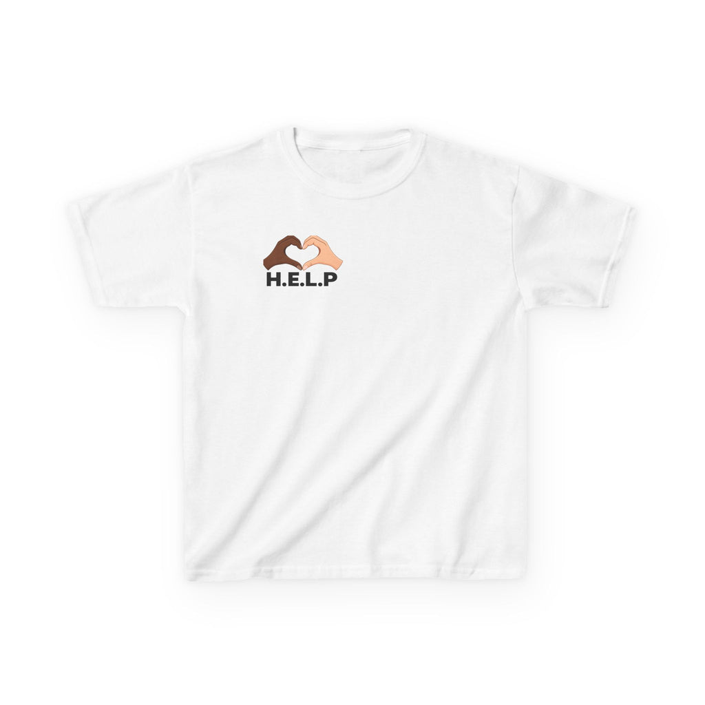Kids H.E.L.P. Heart Logo T-Shirt | Help Everyone Live Peacefully