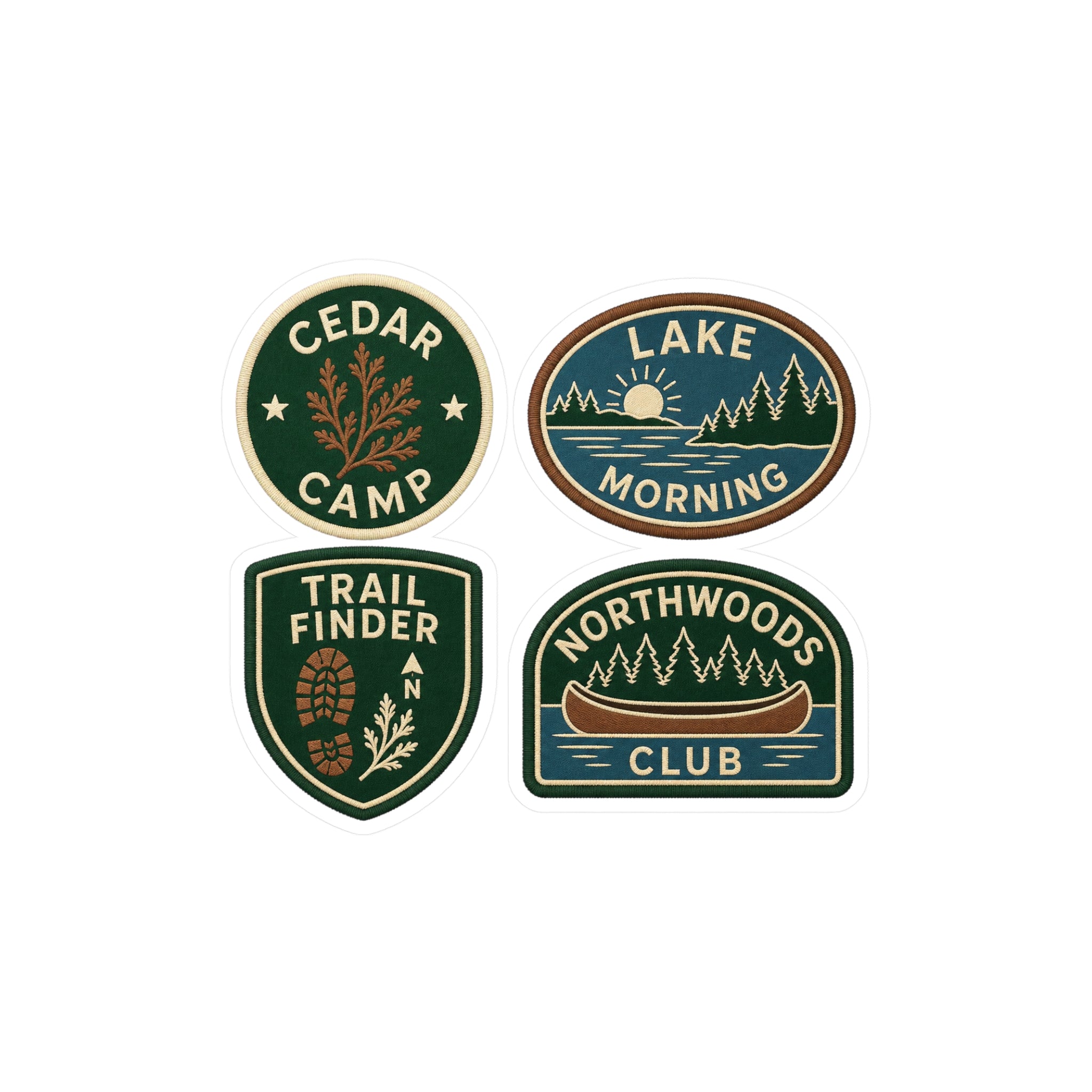 Northwoods Merit Patch Sticker Set