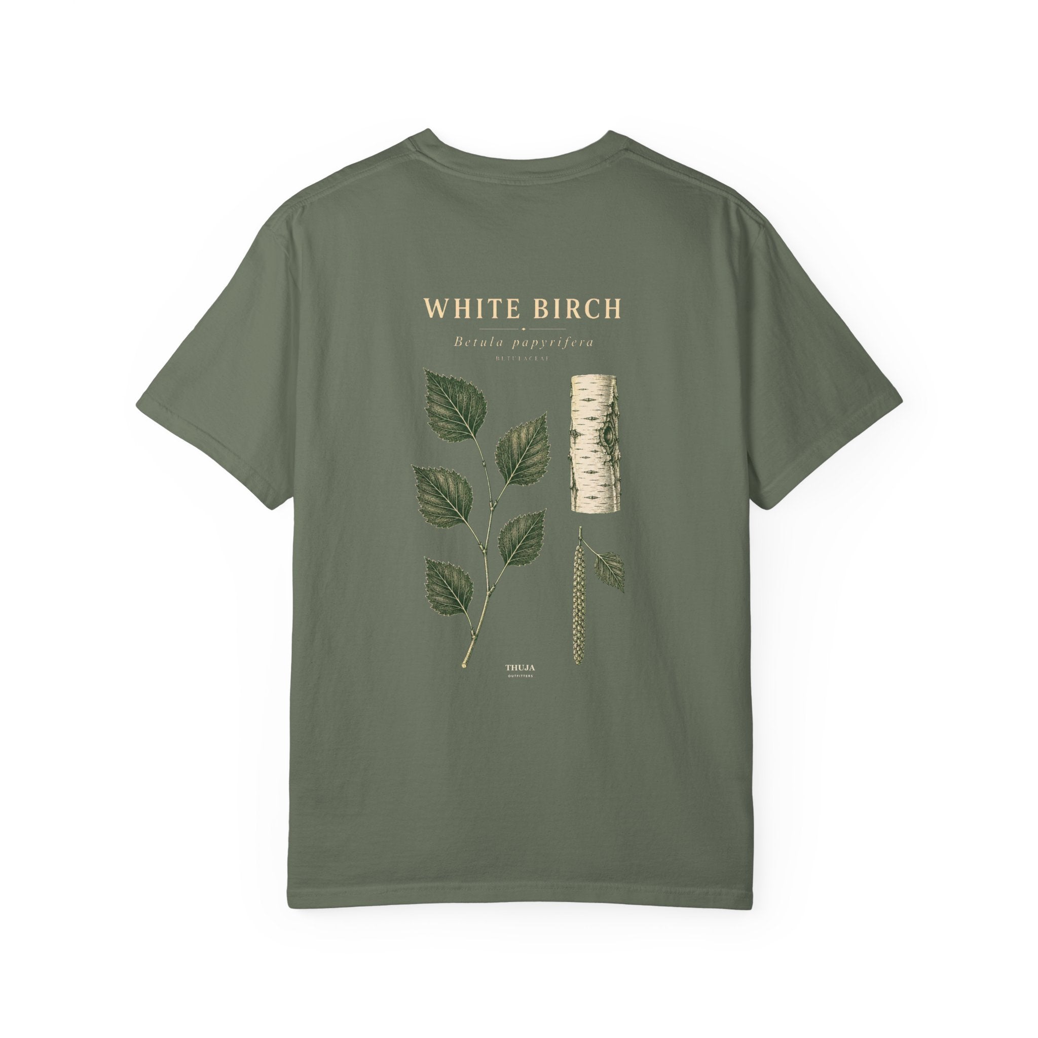 White Birch Botanical T-Shirt — Thuja Outfitters Field Plate