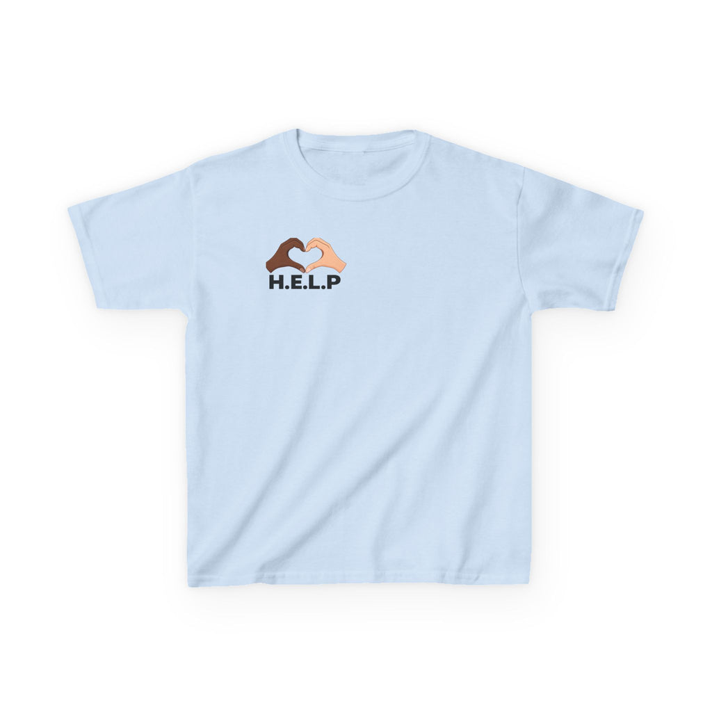 Kids H.E.L.P. Heart Logo T-Shirt | Help Everyone Live Peacefully