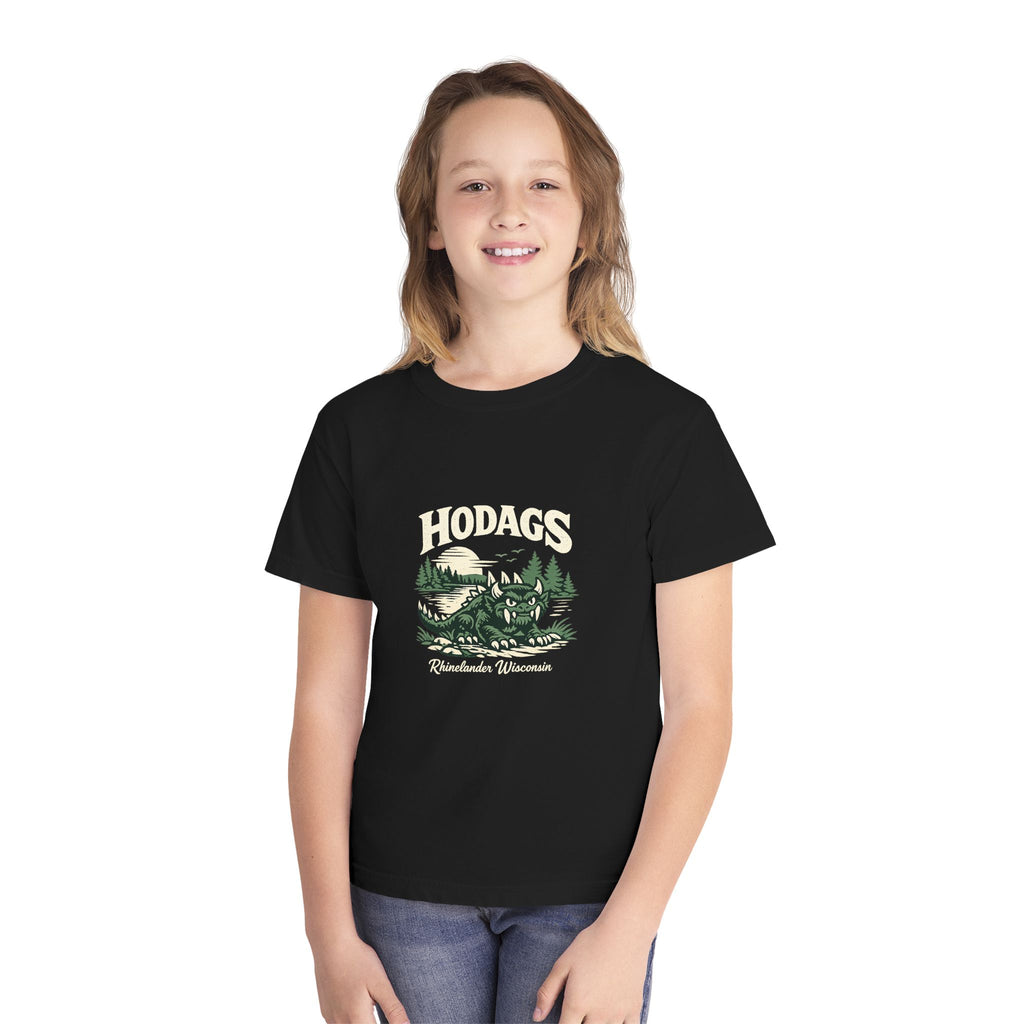 Hodag Rhinelander Wisconsin Youth T-Shirt — Retro Northwoods Kids Tee