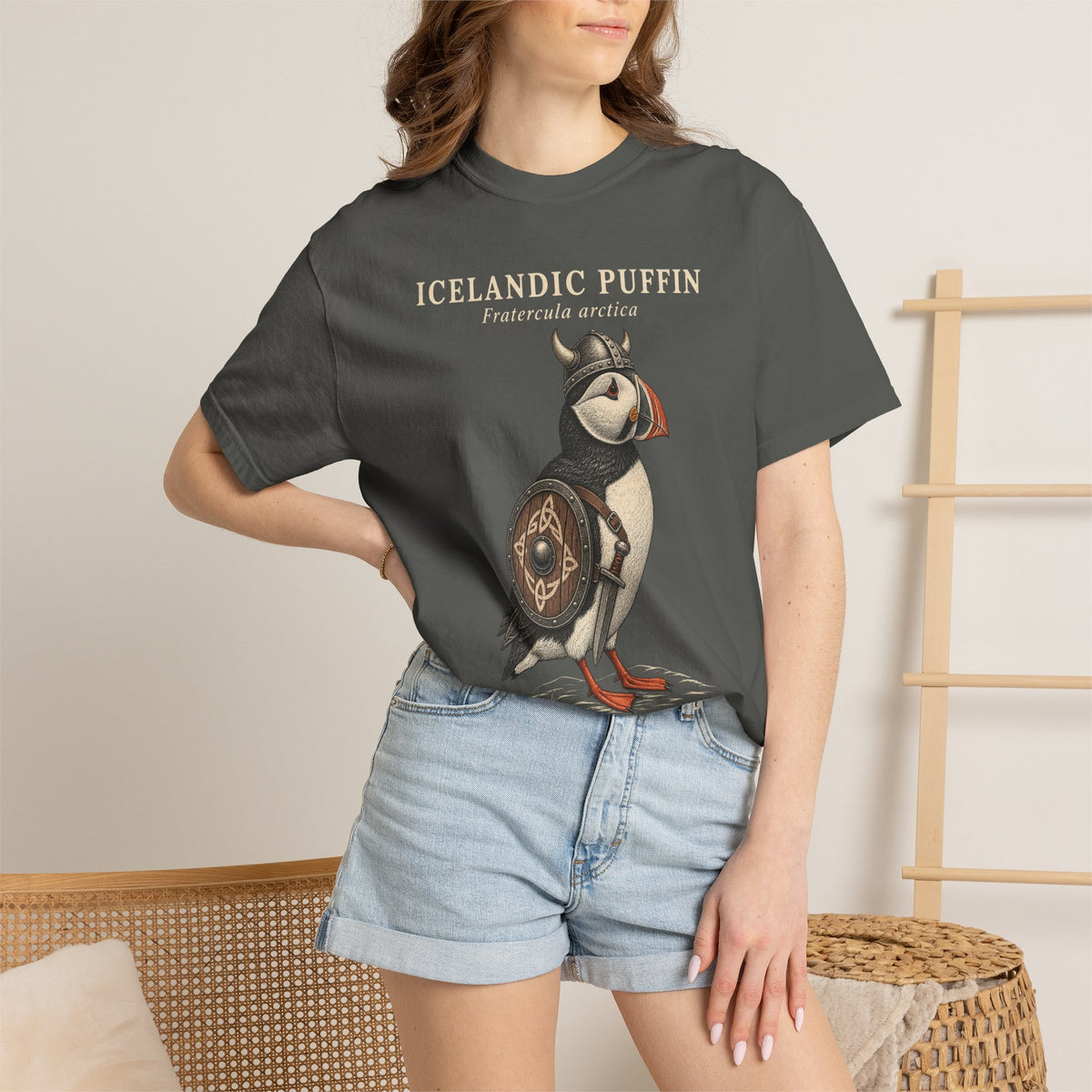 Icelandic Puffin Field Plate T-Shirt - Thuja Outfitters
