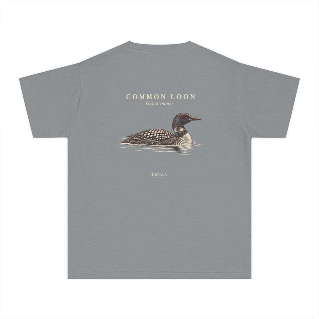 Kids Common Loon Field Plate T-Shirt - Thuja Outfitters