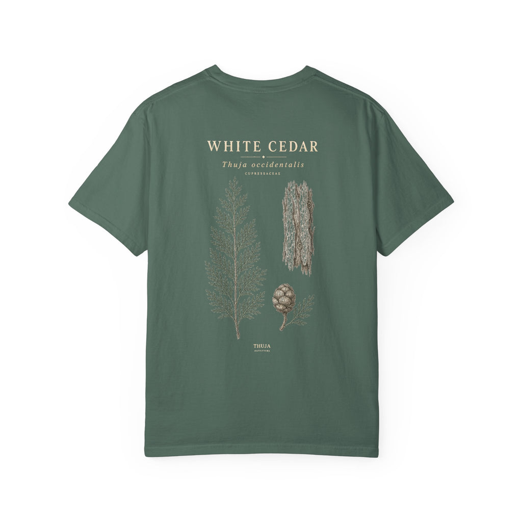 White Cedar Botanical T-Shirt - Thuja Outfitters Field Plate
