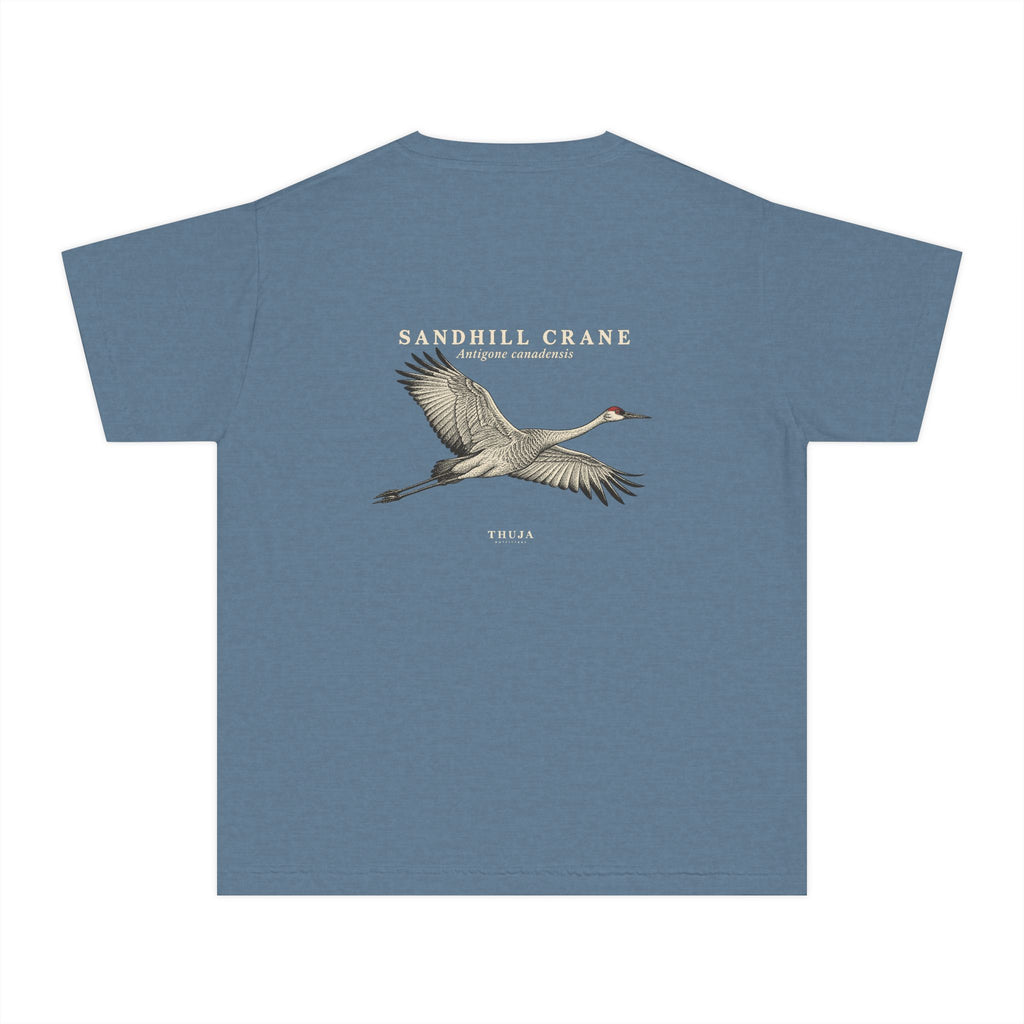 Kids Sandhill Crane Field Plate T-Shirt - Thuja Outfitters