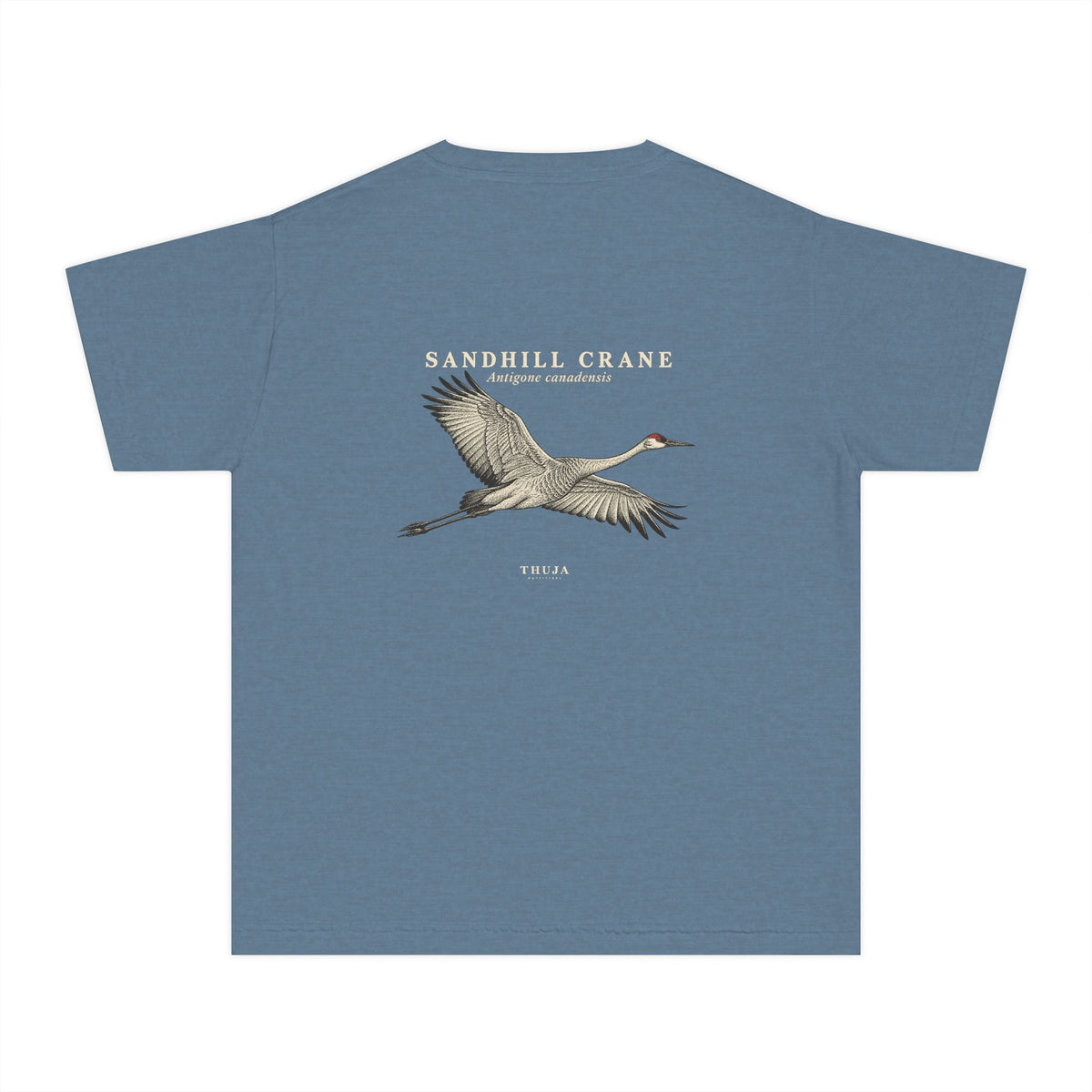 Kids Sandhill Crane Field Plate T-Shirt - Thuja Outfitters