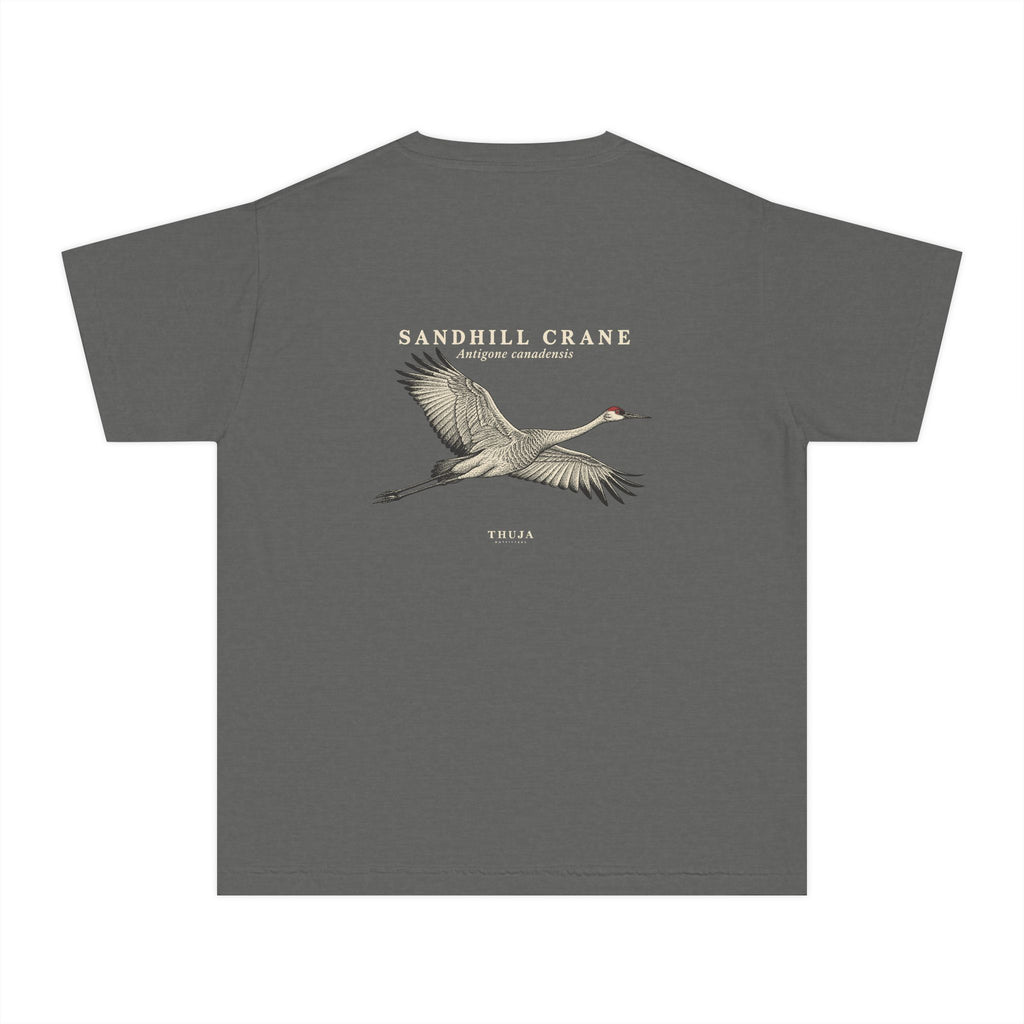Kids Sandhill Crane Field Plate T-Shirt - Thuja Outfitters