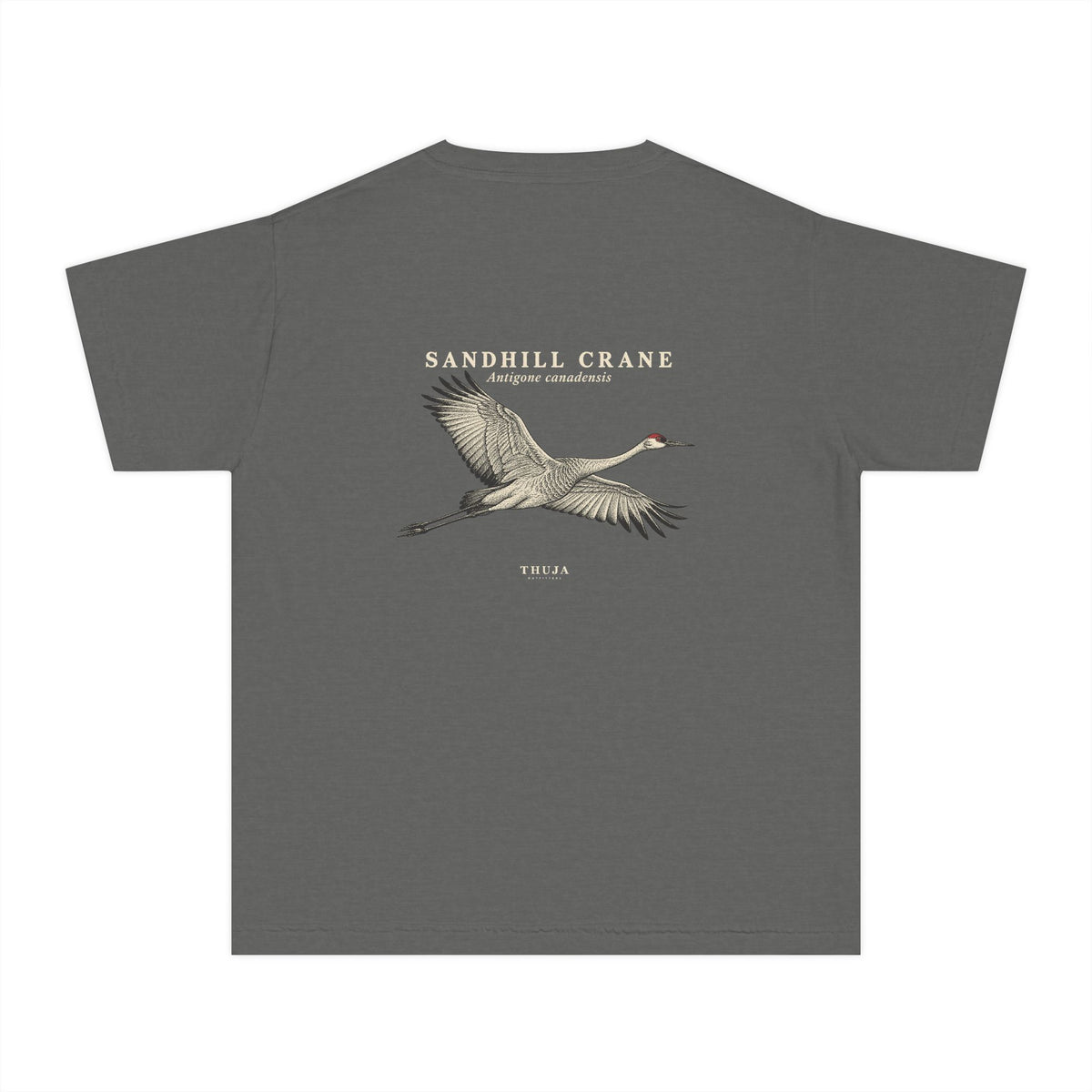 Kids Sandhill Crane Field Plate T-Shirt - Thuja Outfitters