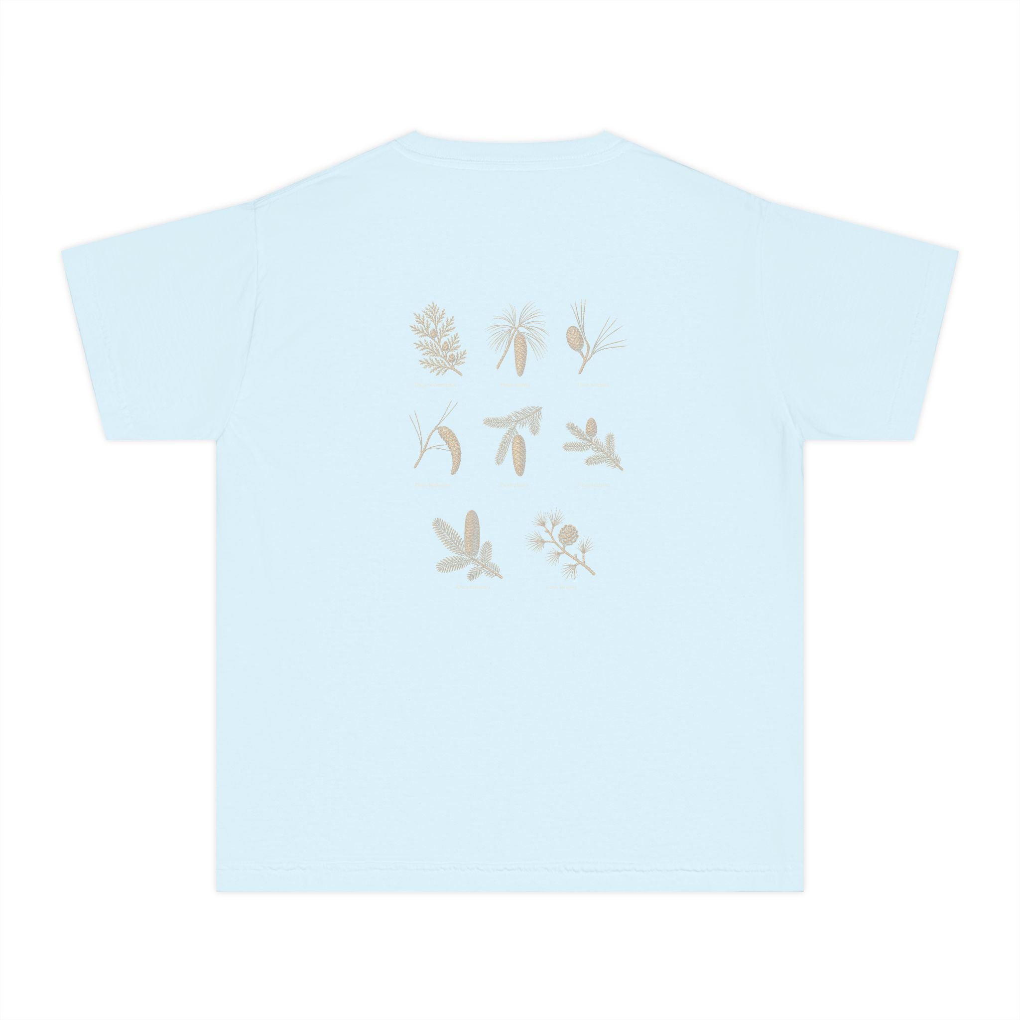 Kids Northwoods Conifers T-Shirt — Thuja Outfitters Field Guide Tee