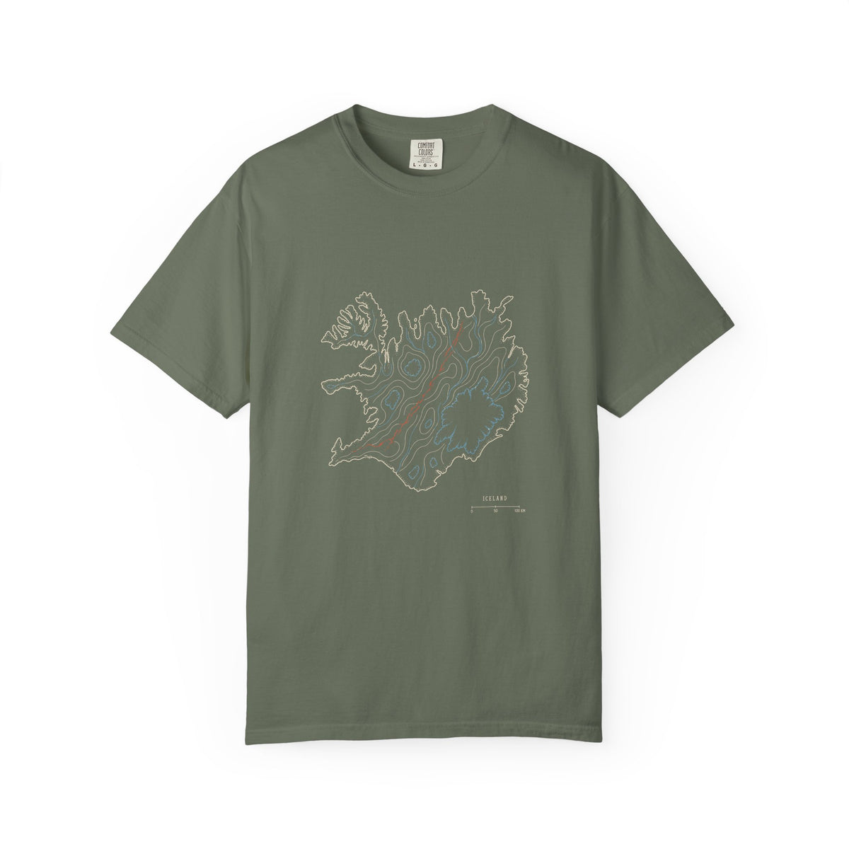 Iceland Rifted Relief T-Shirt - Thuja Outfitters