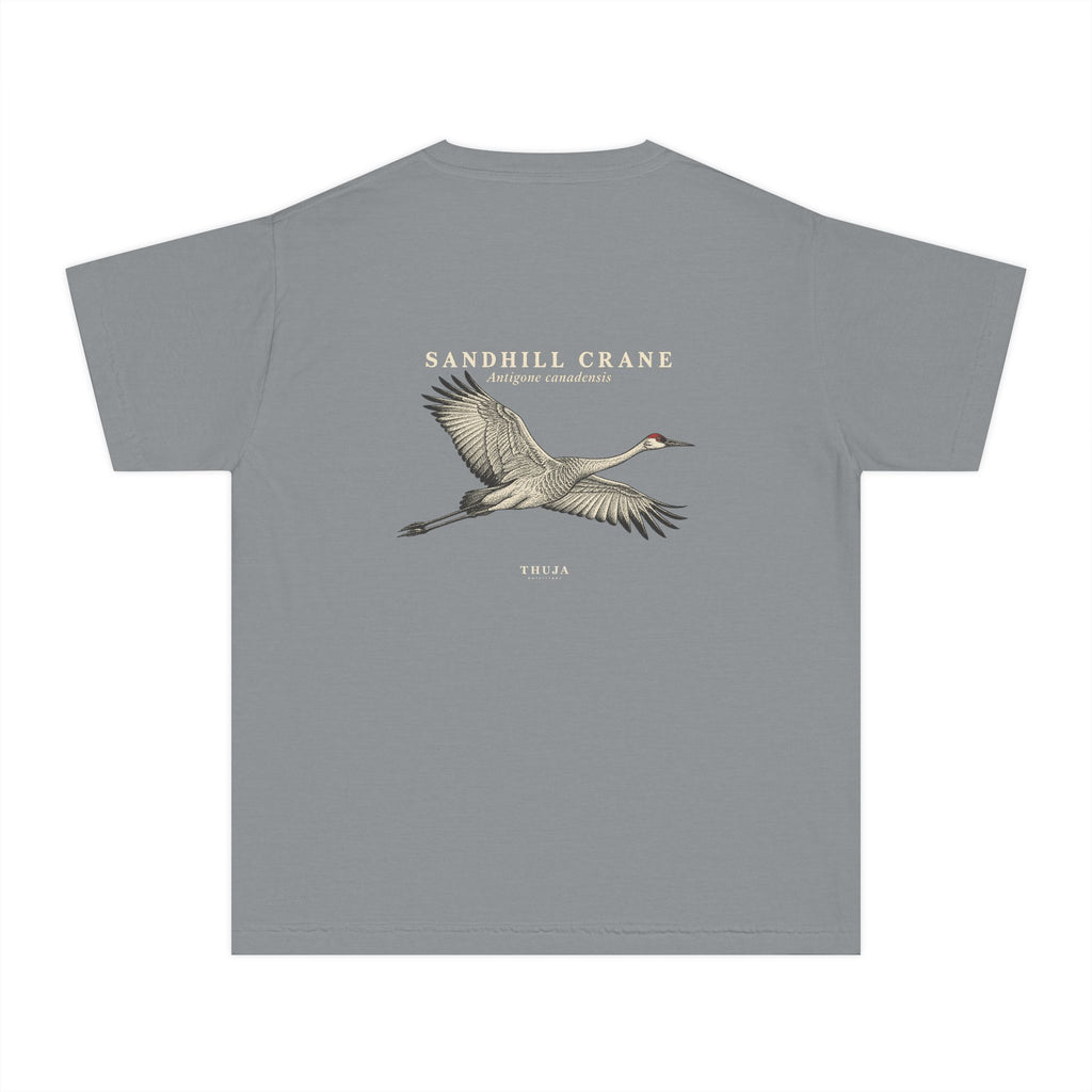 Kids Sandhill Crane Field Plate T-Shirt - Thuja Outfitters