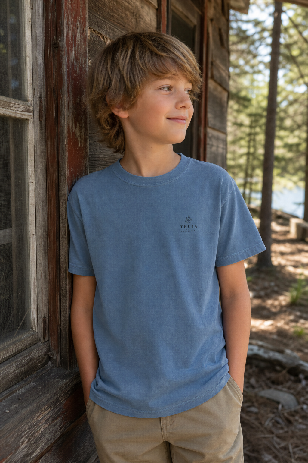 Kids Northwoods Conifers T-Shirt — Thuja Outfitters Field Guide Tee