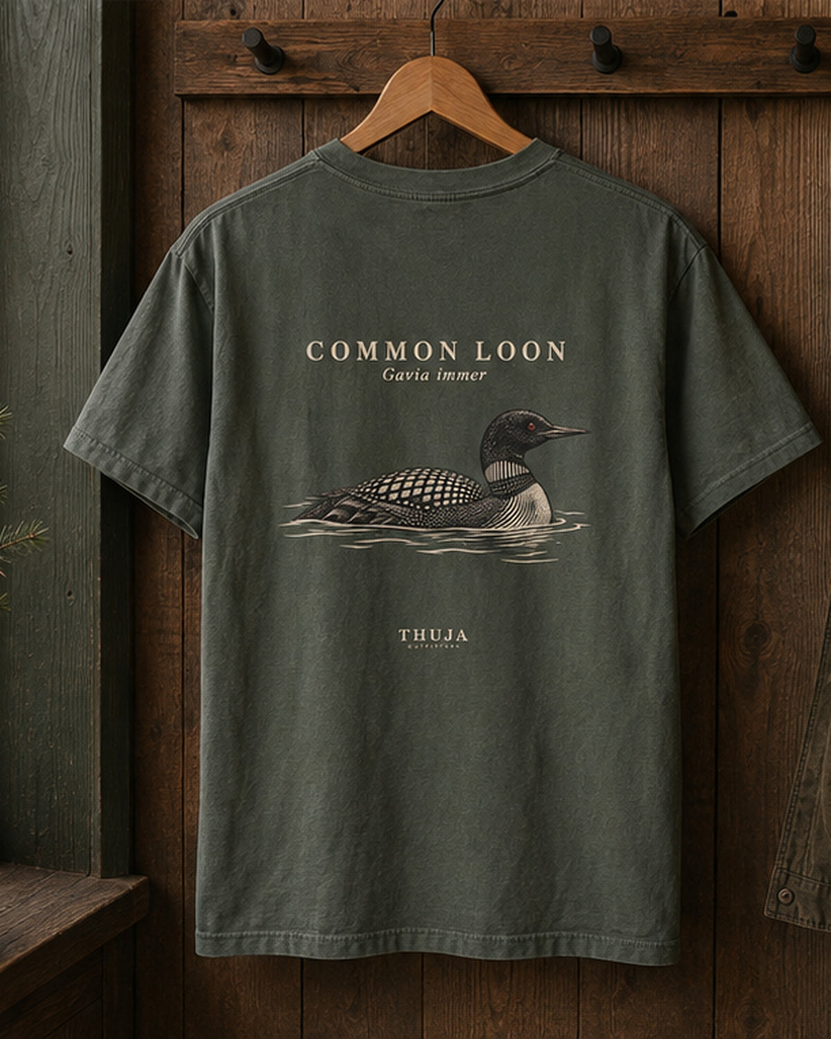 Common Loon Field Plate T-Shirt - Thuja Outfitters