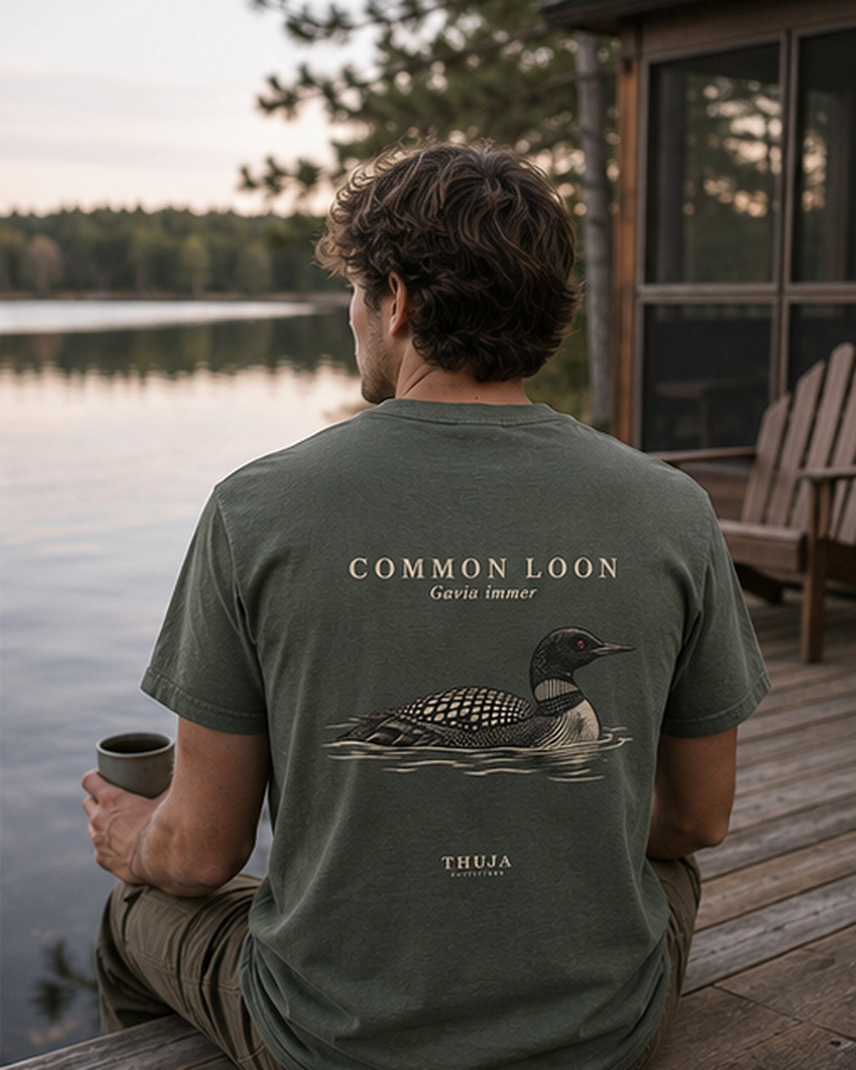 Common Loon Field Plate T-Shirt - Thuja Outfitters