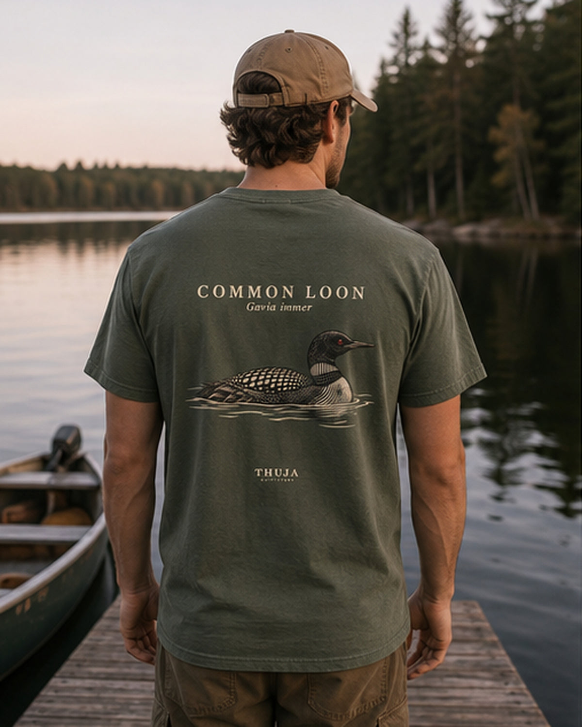 Common Loon Field Plate T-Shirt - Thuja Outfitters