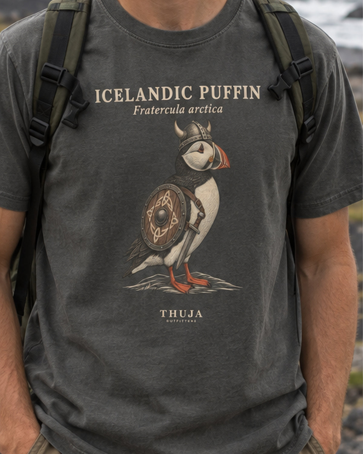 Icelandic Puffin Field Plate T-Shirt - Thuja Outfitters