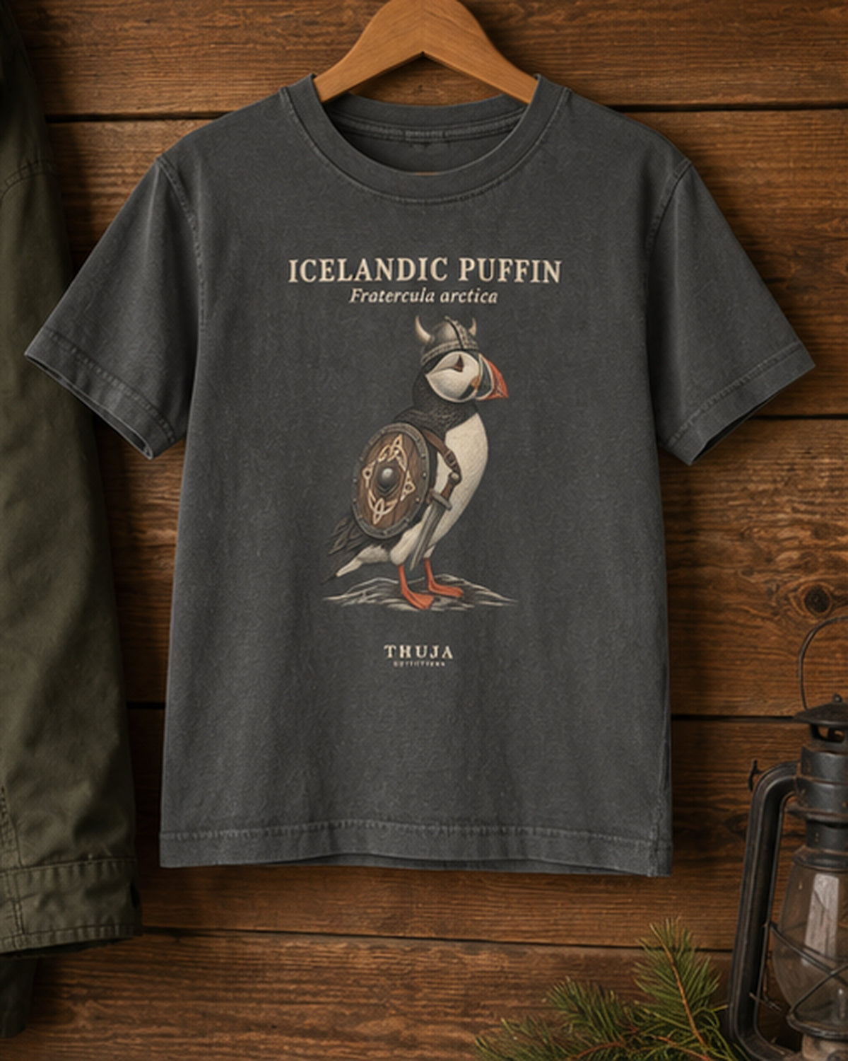 Kids Icelandic Puffin Field Plate T-Shirt - Thuja Outfitters
