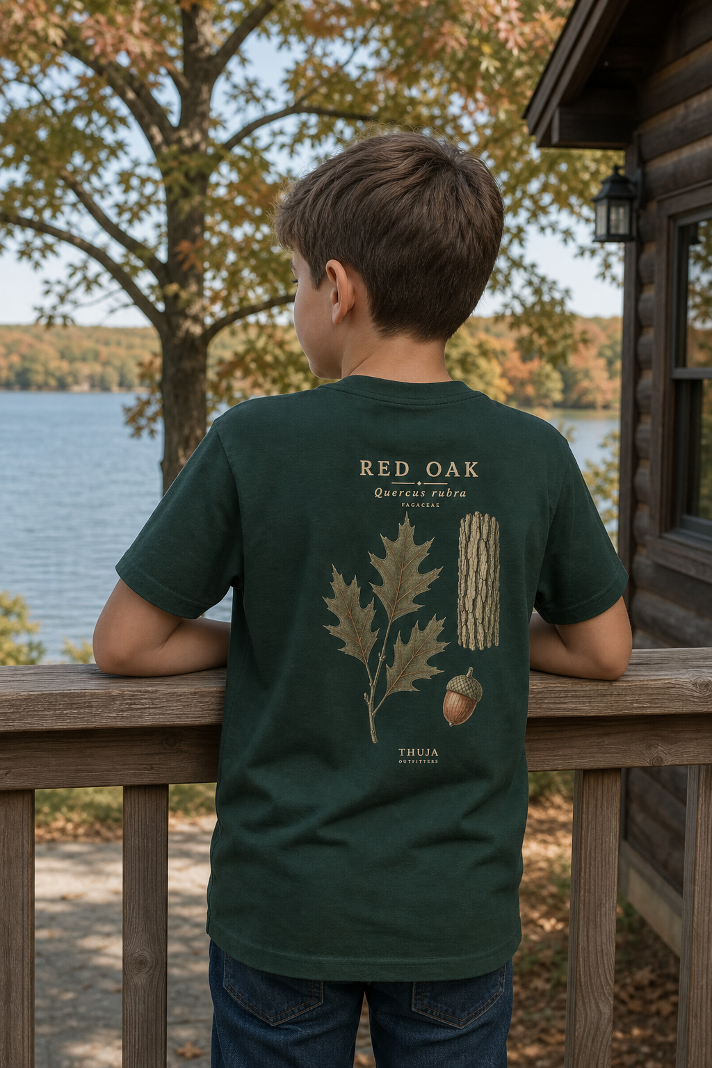 Kids Red Oak Botanical T-Shirt - Thuja Outfitters Field Plate