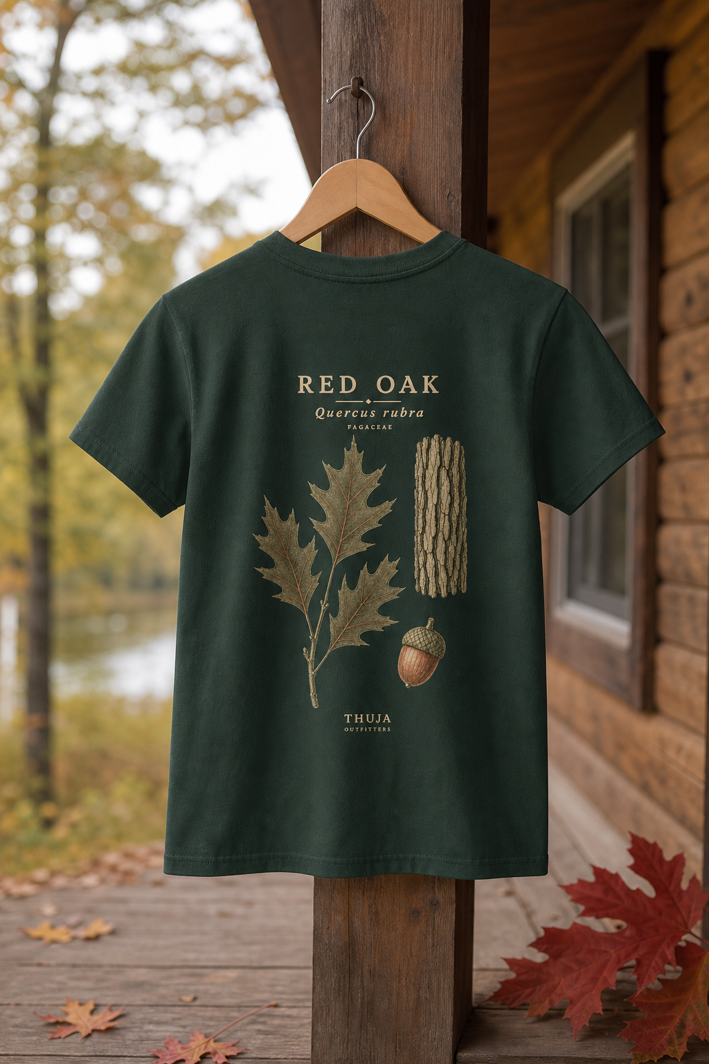 Kids Red Oak Botanical T-Shirt - Thuja Outfitters Field Plate