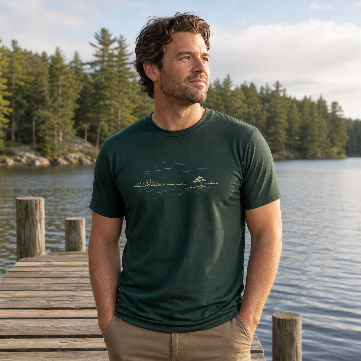 Northwoods Waterline T-Shirt - Thuja Outfitters
