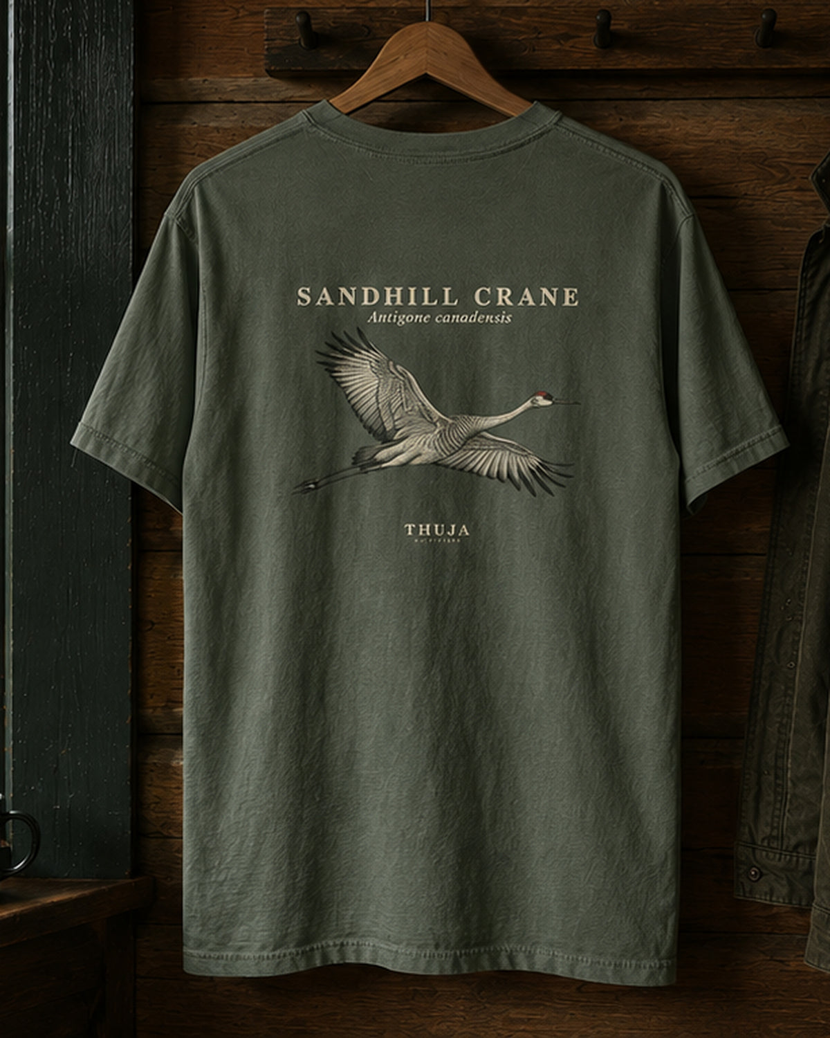 Sandhill Crane Field Plate T-Shirt - Thuja Outfitters