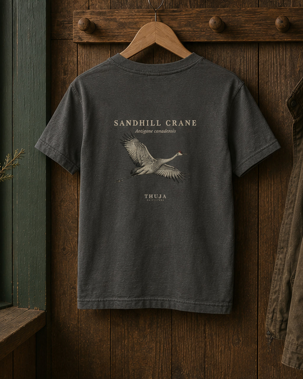 Kids Sandhill Crane Field Plate T-Shirt - Thuja Outfitters